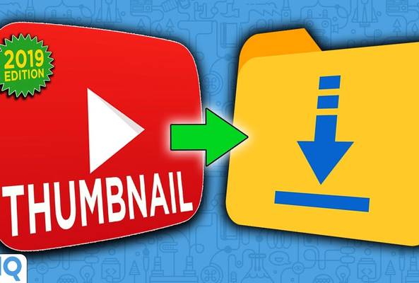 YouTube thumbnail icon with 2019 edition label and download folder symbol with arrow.
