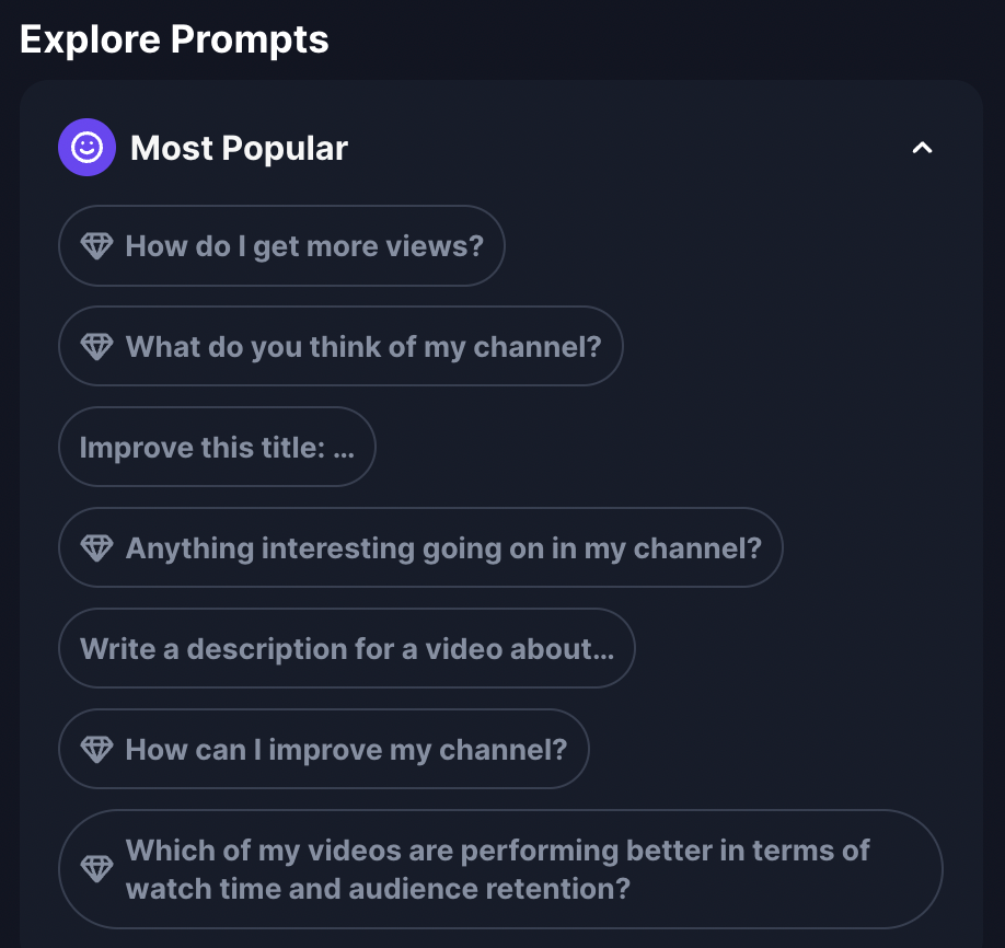 AI Coach prompt library